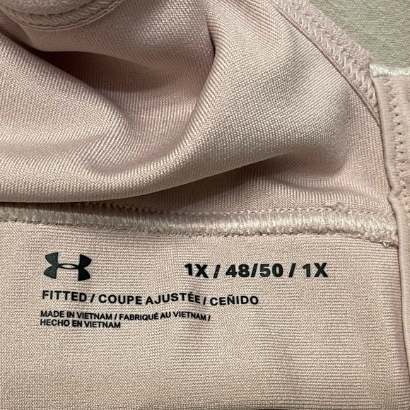 Under Armour Women's UA Infinity High Sports Bra Size 1X Gym Workout Light Pink - Picture 3 of 4